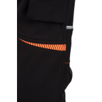 SEVEN KINGS RIVAL SPODNIE SOFTSHELL OCIEPLANE CZARNY/POMARAŃCZ SEVEN KINGS.