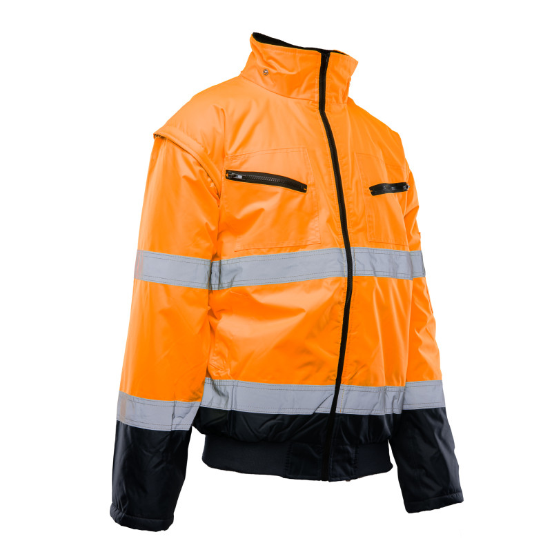 BOMBER HI-VI 2W1 – KAT.II KLASA 3 wstawka kolor BENEFIT HI VI
