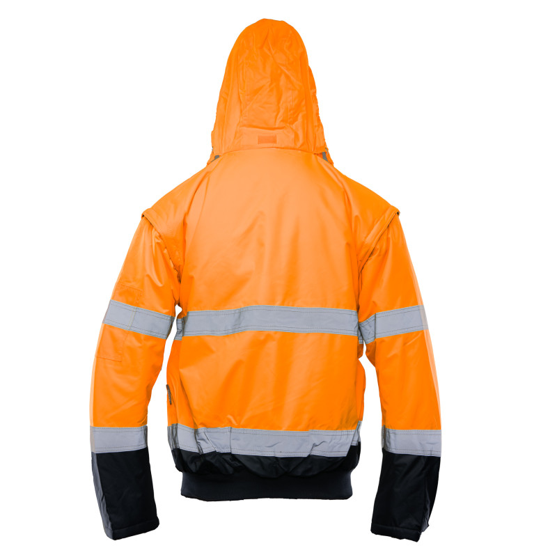 BOMBER HI-VI 2W1 – KAT.II KLASA 3 wstawka kolor BENEFIT HI VI