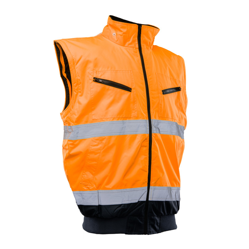 BOMBER HI-VI 2W1 – KAT.II KLASA 3 wstawka kolor BENEFIT HI VI