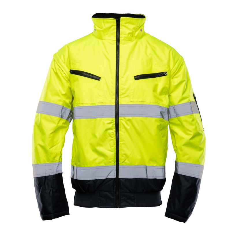 BOMBER HI-VI 2W1 – KAT.II KLASA 3 wstawka kolor BENEFIT HI VI