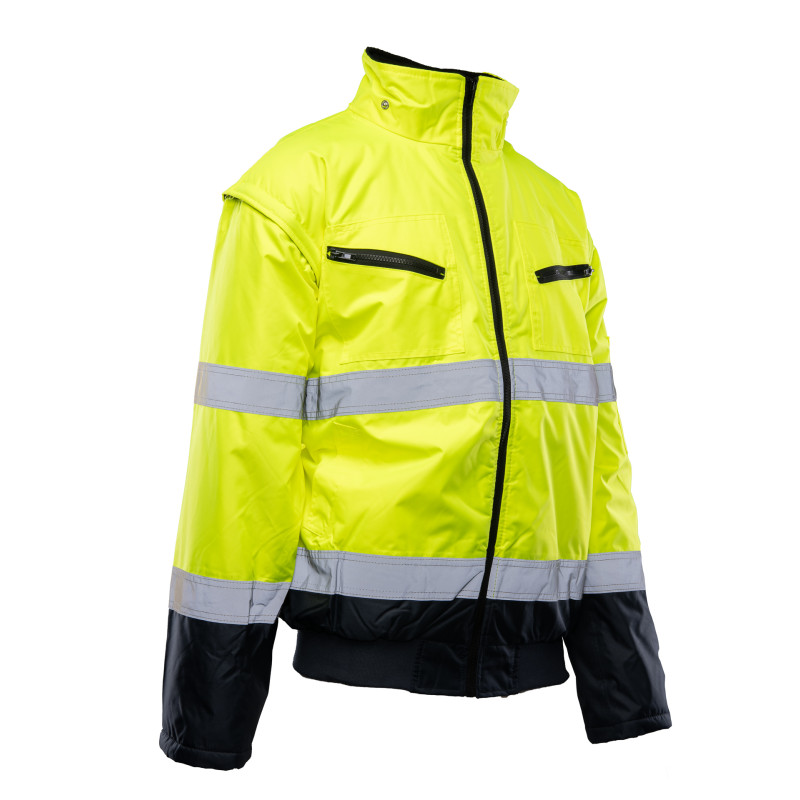 BOMBER HI-VI 2W1 – KAT.II KLASA 3 wstawka kolor BENEFIT HI VI