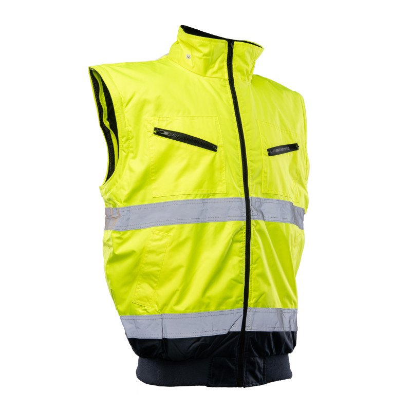 BOMBER HI-VI 2W1 – KAT.II KLASA 3 wstawka kolor BENEFIT HI VI