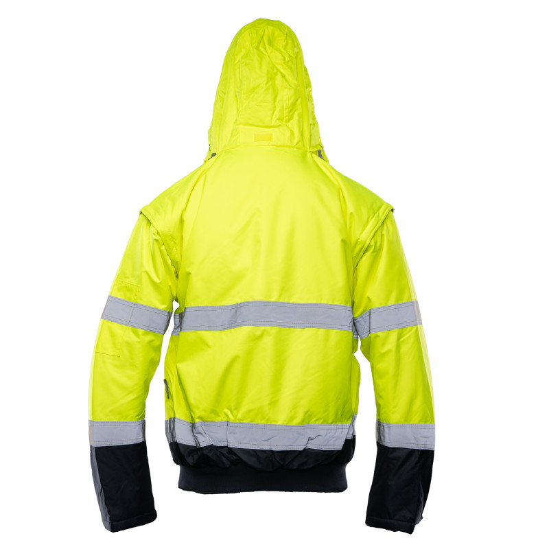 BOMBER HI-VI 2W1 – KAT.II KLASA 3 wstawka kolor BENEFIT HI VI