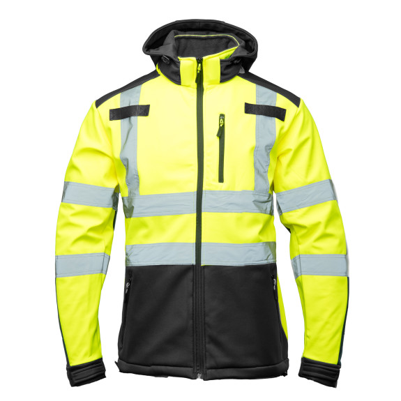 SOFTSHELL WSTAWKA GRANAT BF005 Z PASAMI ODBLASK. KAT 2 klasa2 BRIXTON FLASH