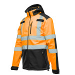 SOFTSHELL WSTAWKA GRANAT BF005 Z PASAMI ODBLASK. POMARAŃCZ KAT 2 klasa2 BRIXTON FLASH