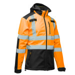 SOFTSHELL WSTAWKA GRANAT BF005 Z PASAMI ODBLASK. POMARAŃCZ KAT 2 klasa2 BRIXTON FLASH