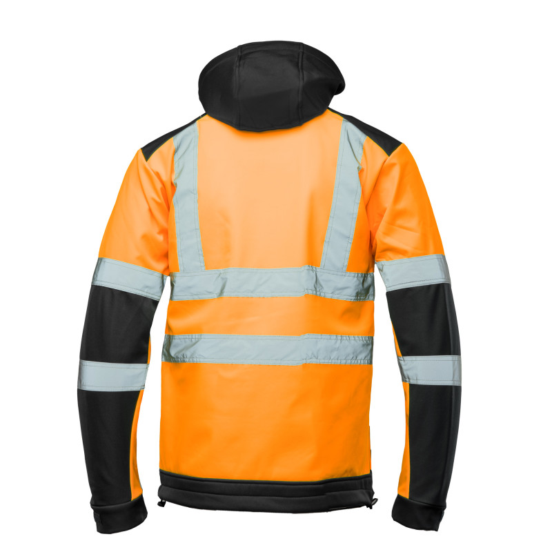 SOFTSHELL WSTAWKA GRANAT BF005 Z PASAMI ODBLASK. POMARAŃCZ KAT 2 klasa2 BRIXTON FLASH