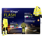 SPODNIE DO PASA FLASH OSTRZEGAWCZE POMARAŃCZ SKF006 KAT II SEVEN KINGS