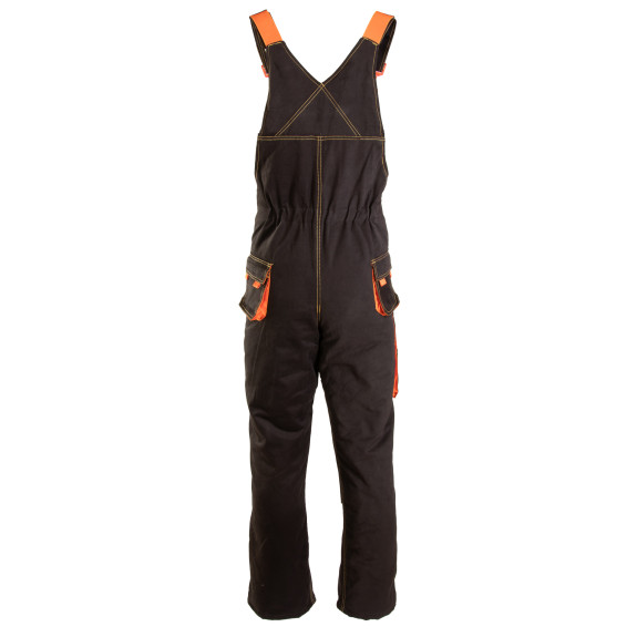 SPODNIE OGRODNICZKI OCIEPLANE CZARNY BRIXTON SPARK 2