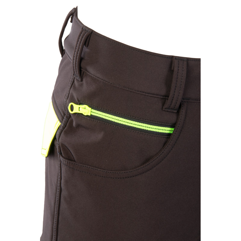 SEVEN KINGS RIVAL SPODNIE SOFTSHELL OCIEPLANE CZARNY/ŻÓŁTY SEVEN_KINGS