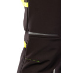 SEVEN KINGS RIVAL SPODNIE SOFTSHELL OCIEPLANE CZARNY/ŻÓŁTY SEVEN_KINGS