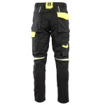 RIVAL SPODNIE SOFTSHELL CZARNY/ŻÓŁTY SEVEN KINGS