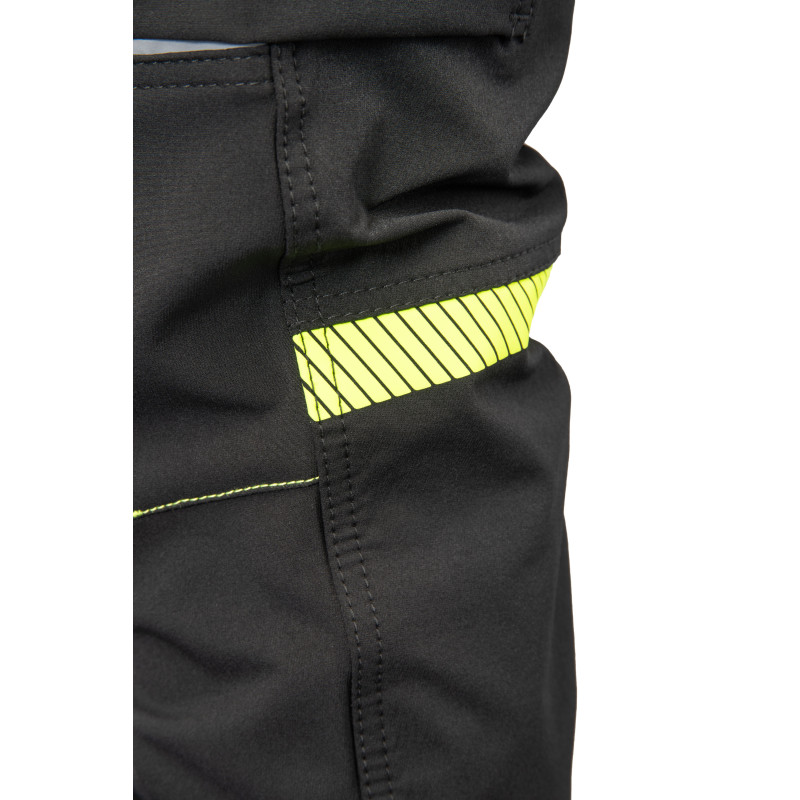 RIVAL SPODNIE SOFTSHELL CZARNY/ŻÓŁTY SEVEN KINGS