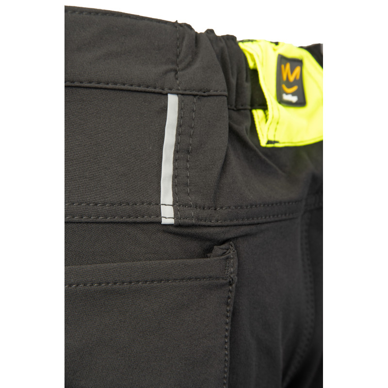 RIVAL SPODNIE SOFTSHELL CZARNY/ŻÓŁTY SEVEN KINGS