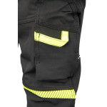 RIVAL SPODNIE SOFTSHELL CZARNY/ŻÓŁTY SEVEN KINGS