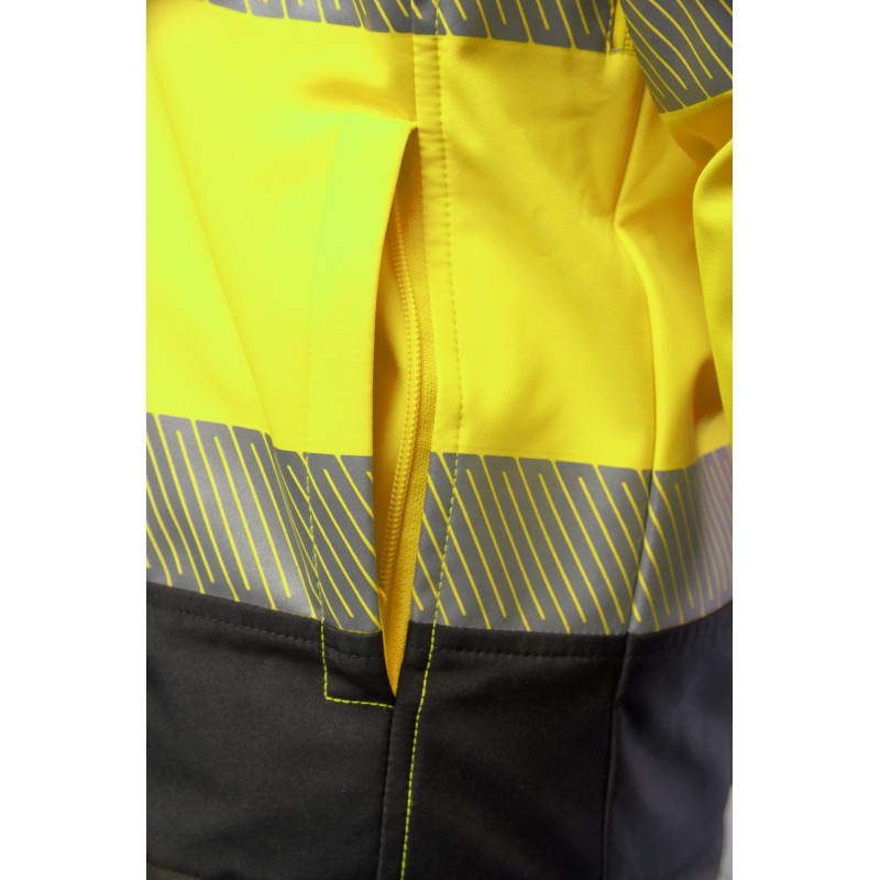 SEVEN KINGS FLASH KURTKA SOFTSHELL OCIEPLANY HIVI SKF007 ŻÓŁTY SEVEN_KINGS