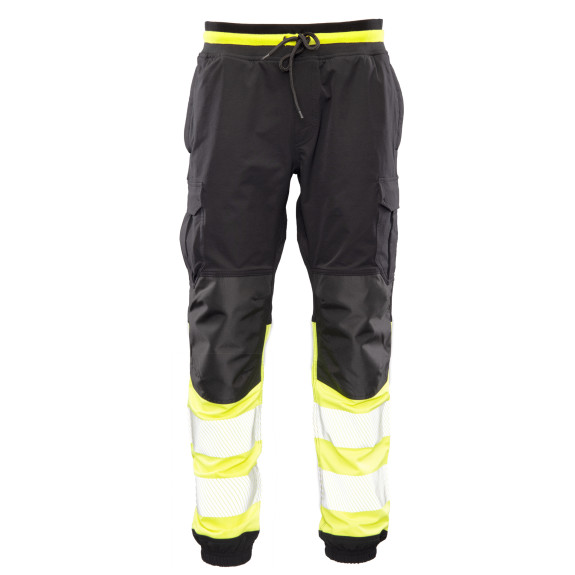 FLASH JOGGER SPODNIE SKF03Y CZARNY/ŻÓŁTY KAT II SEVEN KINGS