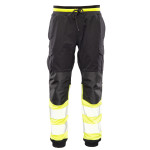 FLASH JOGGER SPODNIE SKF03Y CZARNY/ŻÓŁTY KAT II SEVEN KINGS