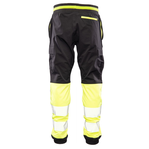 FLASH JOGGER SPODNIE SKF03Y CZARNY/ŻÓŁTY KAT II SEVEN KINGS 2