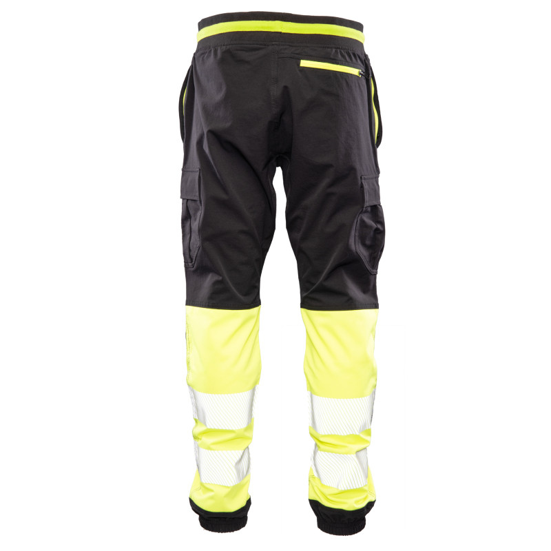 FLASH JOGGER SPODNIE SKF03Y CZARNY/ŻÓŁTY KAT II SEVEN KINGS
