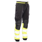 FLASH JOGGER SPODNIE SKF03Y CZARNY/ŻÓŁTY KAT II SEVEN KINGS
