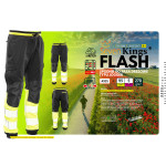 FLASH JOGGER SPODNIE SKF03Y CZARNY/ŻÓŁTY KAT II SEVEN KINGS