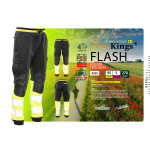 FLASH JOGGER SPODNIE SKF03Y CZARNY/ŻÓŁTY KAT II SEVEN KINGS