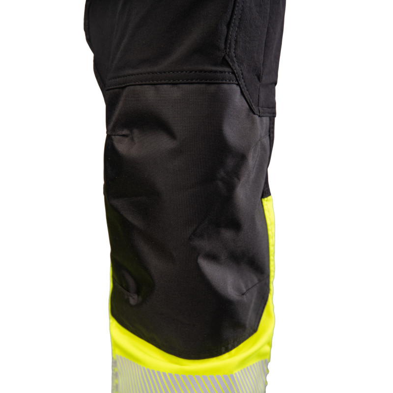 FLASH JOGGER SPODNIE SKF03Y CZARNY/ŻÓŁTY KAT II SEVEN KINGS