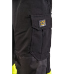FLASH JOGGER SPODNIE SKF03Y CZARNY/ŻÓŁTY KAT II SEVEN KINGS
