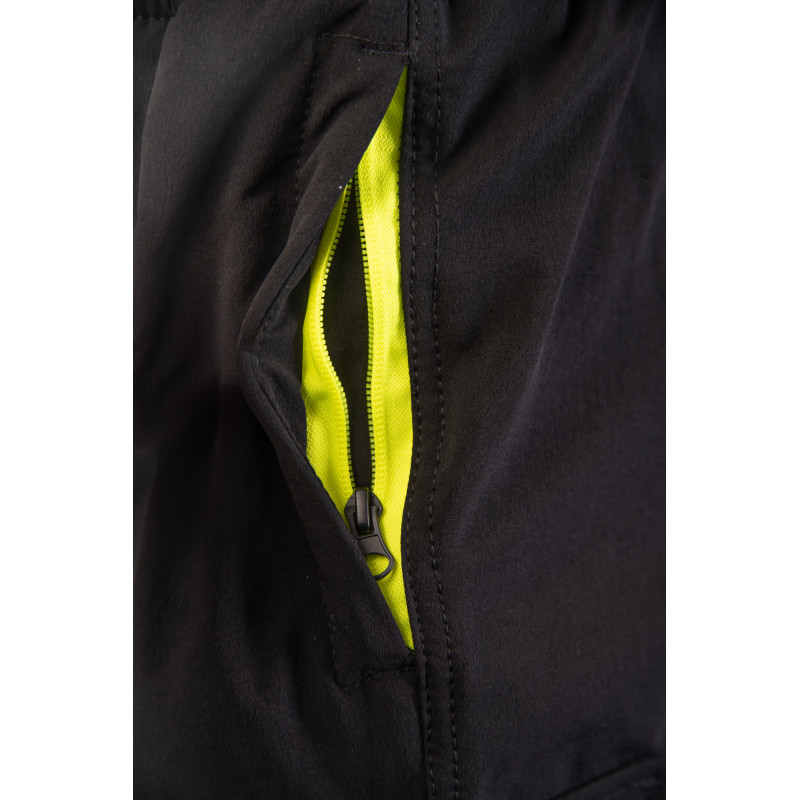 FLASH JOGGER SPODNIE SKF03Y CZARNY/ŻÓŁTY KAT II SEVEN KINGS
