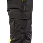 FLASH JOGGER SPODNIE SKF03Y CZARNY/ŻÓŁTY KAT II SEVEN KINGS