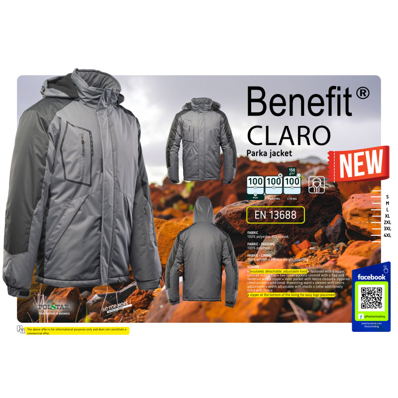 BENEFIT CLARO KURTKA CZERŃ/STAL BENEFIT