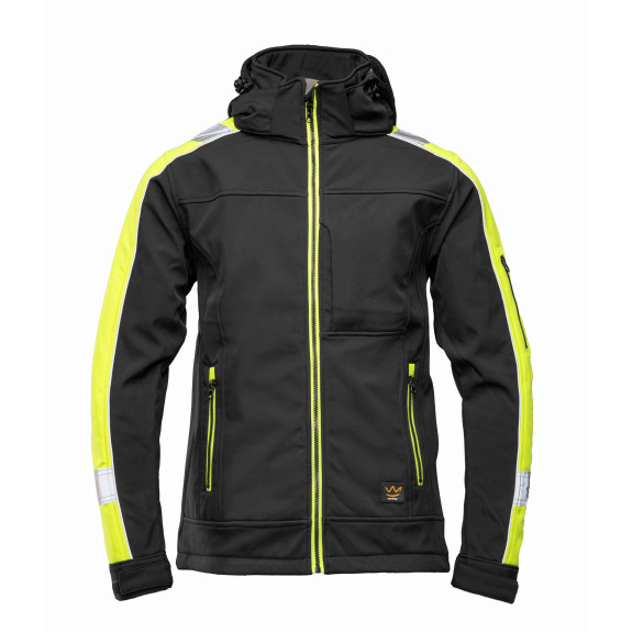 RIVAL SOFTSHELL RIVAL CZARNY/ŻÓŁĆ SEVEN_KINGS