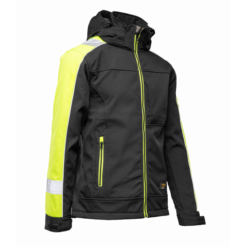 RIVAL SOFTSHELL RIVAL CZARNY/ŻÓŁĆ SEVEN_KINGS