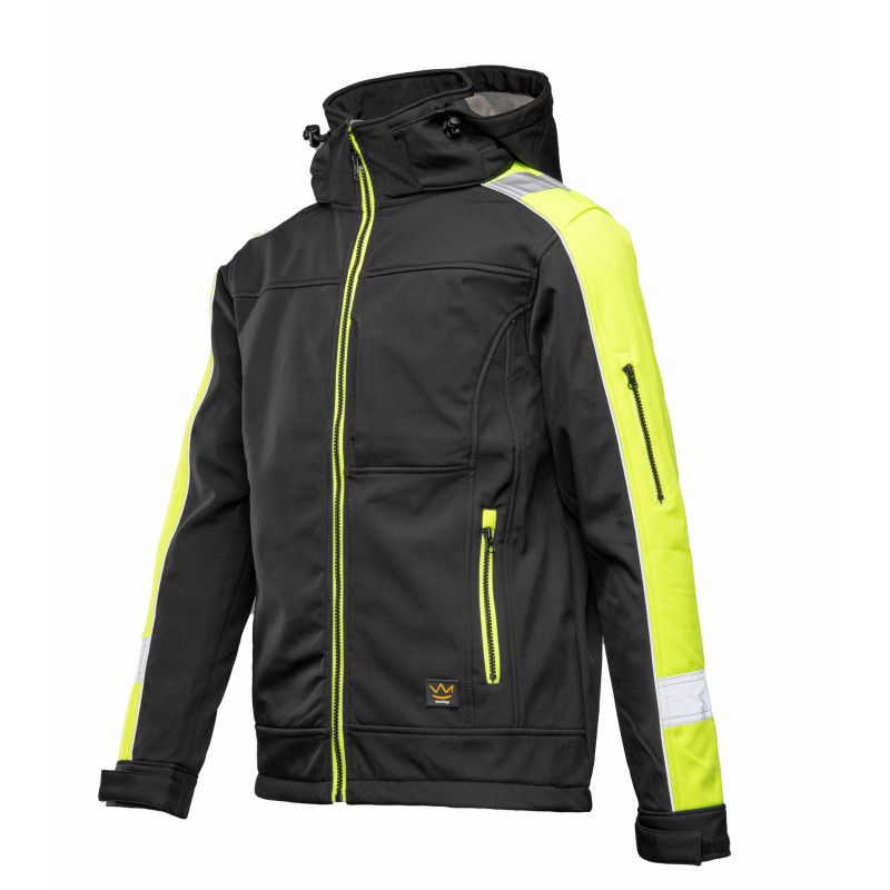 RIVAL SOFTSHELL RIVAL CZARNY/ŻÓŁĆ SEVEN_KINGS