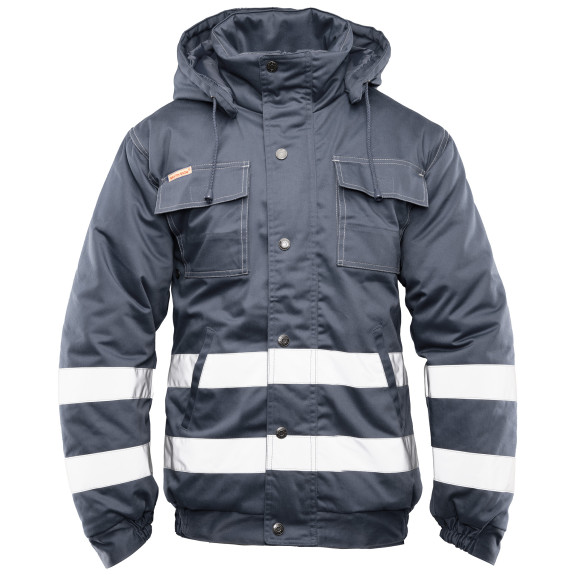 BRIXTON SNOW KURTKA OCIEPLANA STAL / PASY ODBLASK BRIXTON SNOW