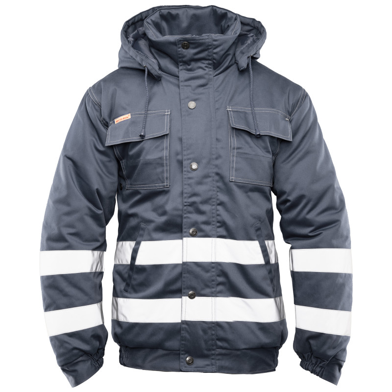 BRIXTON SNOW KURTKA OCIEPLANA STAL / PASY ODBLASK BRIXTON SNOW