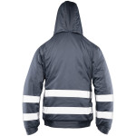 BRIXTON SNOW KURTKA OCIEPLANA STAL / PASY ODBLASK BRIXTON SNOW