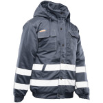BRIXTON SNOW KURTKA OCIEPLANA STAL / PASY ODBLASK BRIXTON SNOW