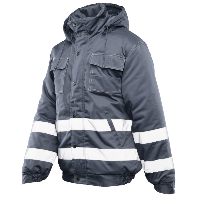 BRIXTON SNOW KURTKA OCIEPLANA STAL / PASY ODBLASK BRIXTON SNOW