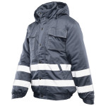 BRIXTON SNOW KURTKA OCIEPLANA STAL / PASY ODBLASK BRIXTON SNOW
