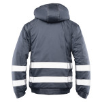BRIXTON SNOW KURTKA OCIEPLANA STAL / PASY ODBLASK BRIXTON SNOW