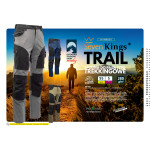 TRAIL SPODNIE DO PASA GRANAT/CZARNY SEVEN KINGS