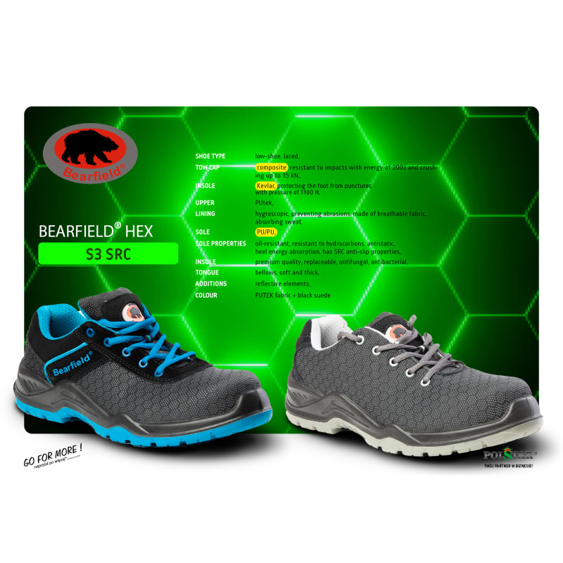 PÓŁBUT HEX S3 SRC NIEBIESKI BEARFIELD