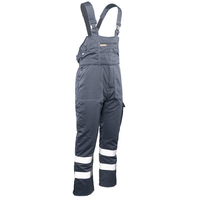BRIXTON SNOW OGRODNICZKI OCIEPLANE STAL / PASY ODBLASK BRIXTON SNOW