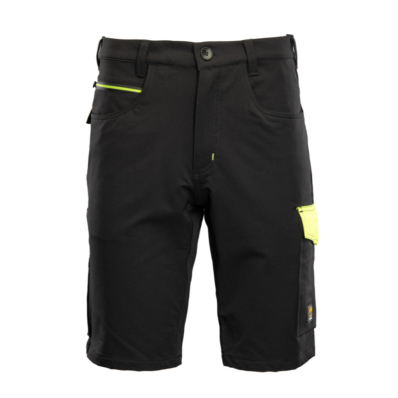RIVAL SPODNIE KRÓTKIE NYLON CZARNY/ŻÓŁTY SEVEN KINGS