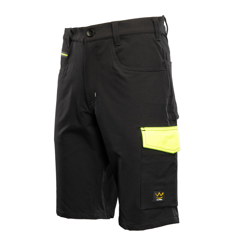 RIVAL SPODNIE KRÓTKIE NYLON CZARNY/ŻÓŁTY SEVEN KINGS