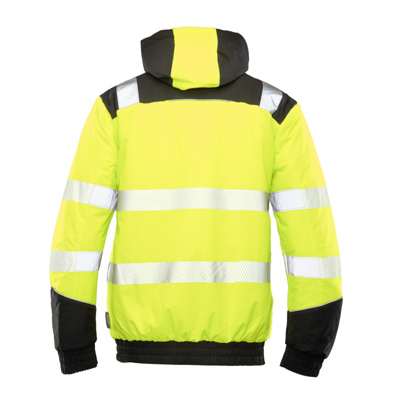 KURTKA SAFE ŻÓŁĆ BHVS01 BENEFIT HI VI