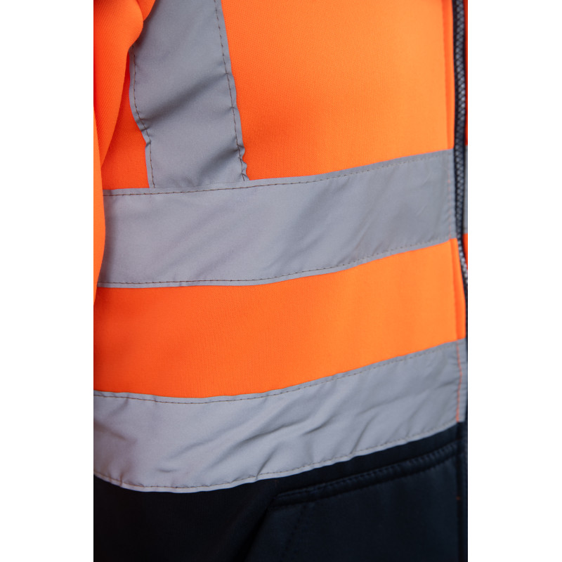 BLUZA DRESOWA WSTAWKA GRANAT ODBLASKOWA KAT. II BF014 BRIXTON FLASH